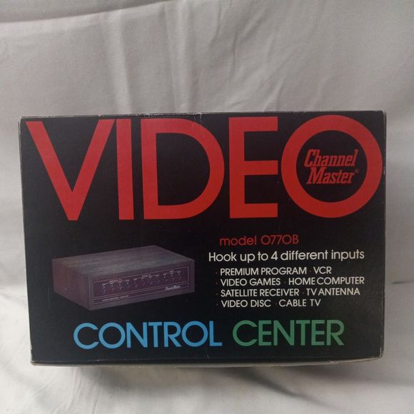 channel master video control center model 0770B remote main TV VCR - Picture 1 of 7